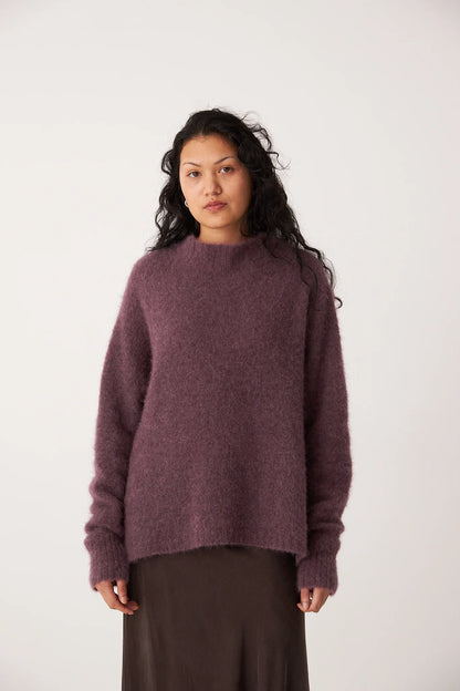 Campfire Raglan Knit Petite- Orchid