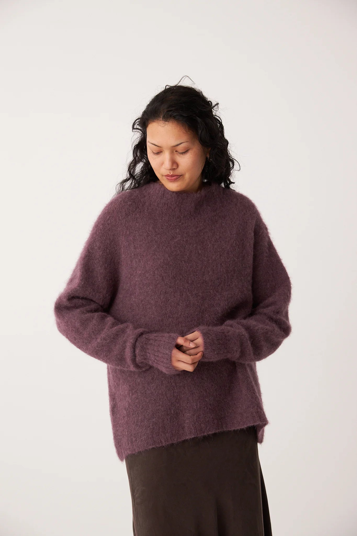 Campfire Raglan Knit Petite- Orchid
