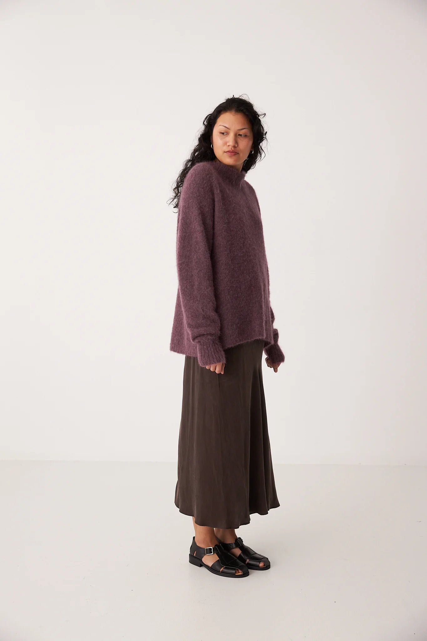 Campfire Raglan Knit Petite- Orchid