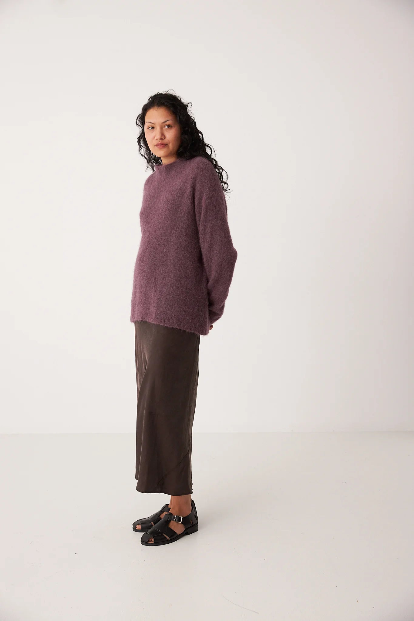Campfire Raglan Knit Petite- Orchid