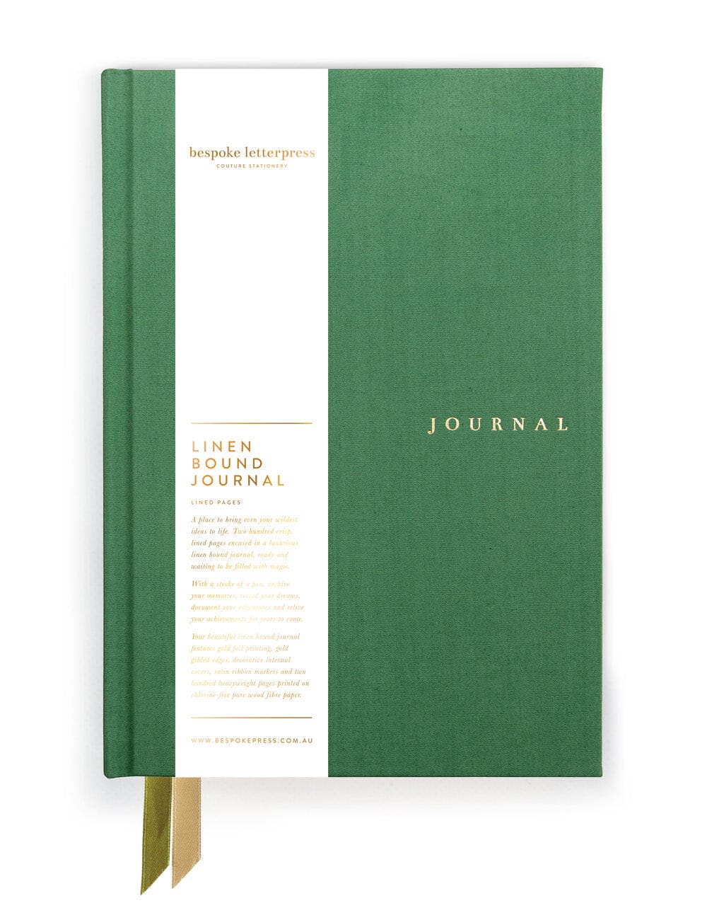Linen Bound Journal - Olive