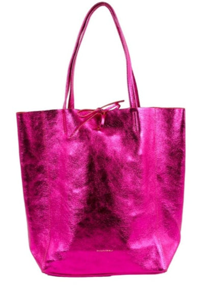 Metallic tote bag - large