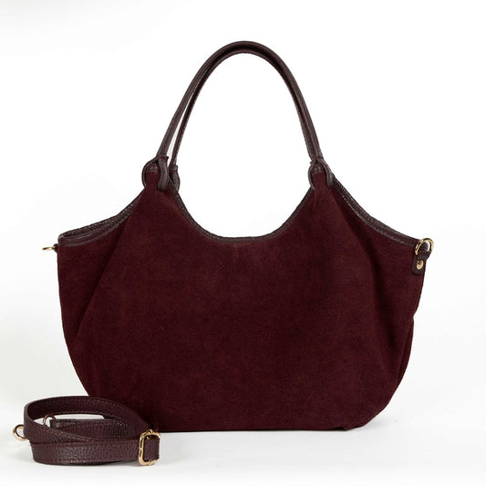 Hector suede bag - Plum