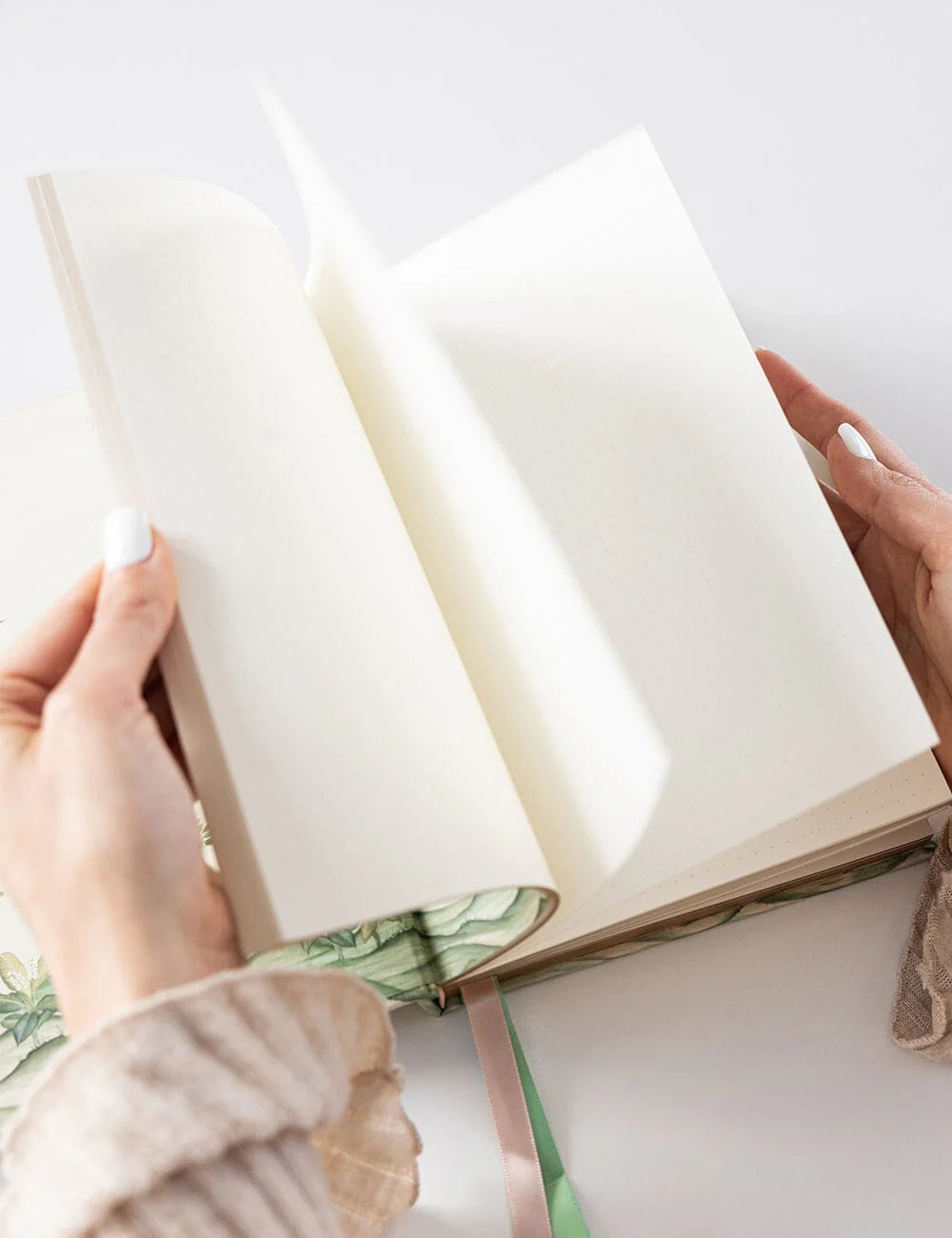 Linen Bound Journal - Spring Landscape (Bullet Journal)