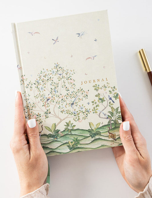 Linen Bound Journal - Spring Landscape (Bullet Journal)