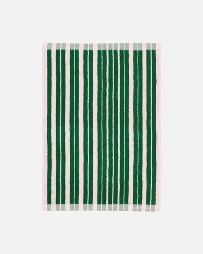 Raide Hand Towel | Pink and green