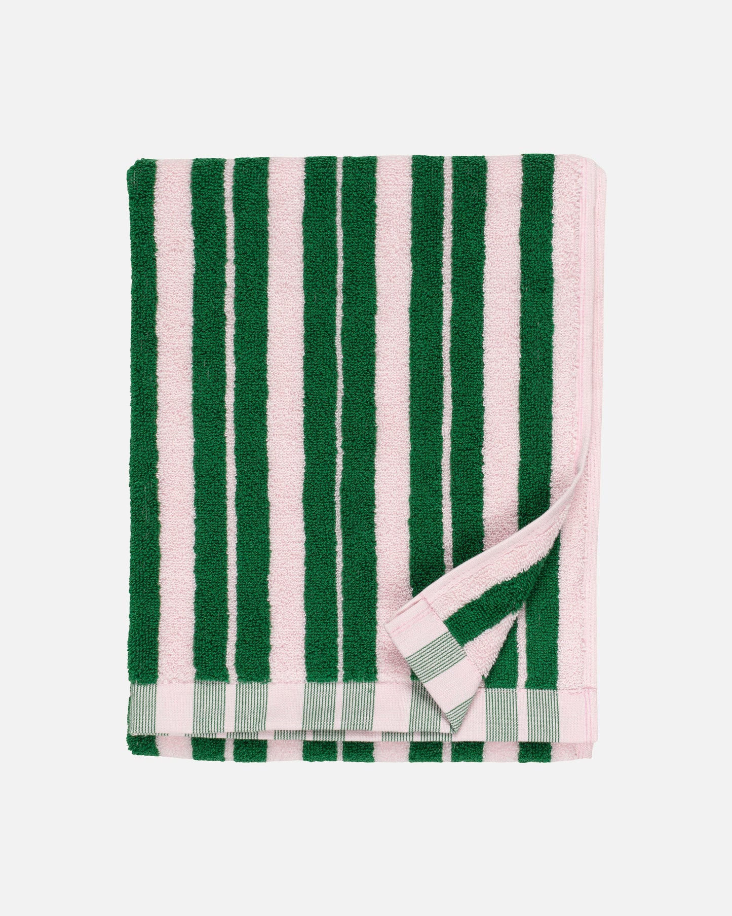 Raide Hand Towel | Pink and green