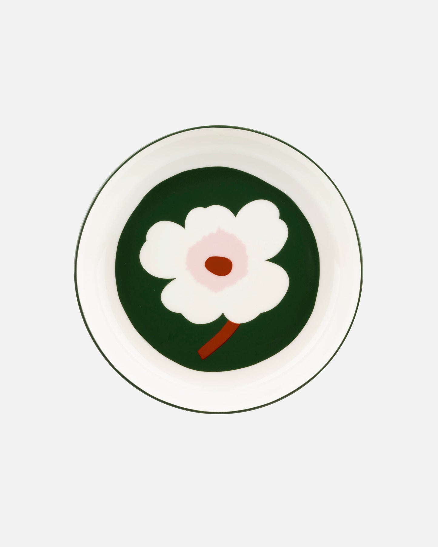 Unikko Syva Dish | Green and Pink 20.5cm