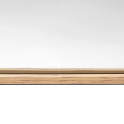 Simplicity Standing Arch Curve Mirror: Oak Look
