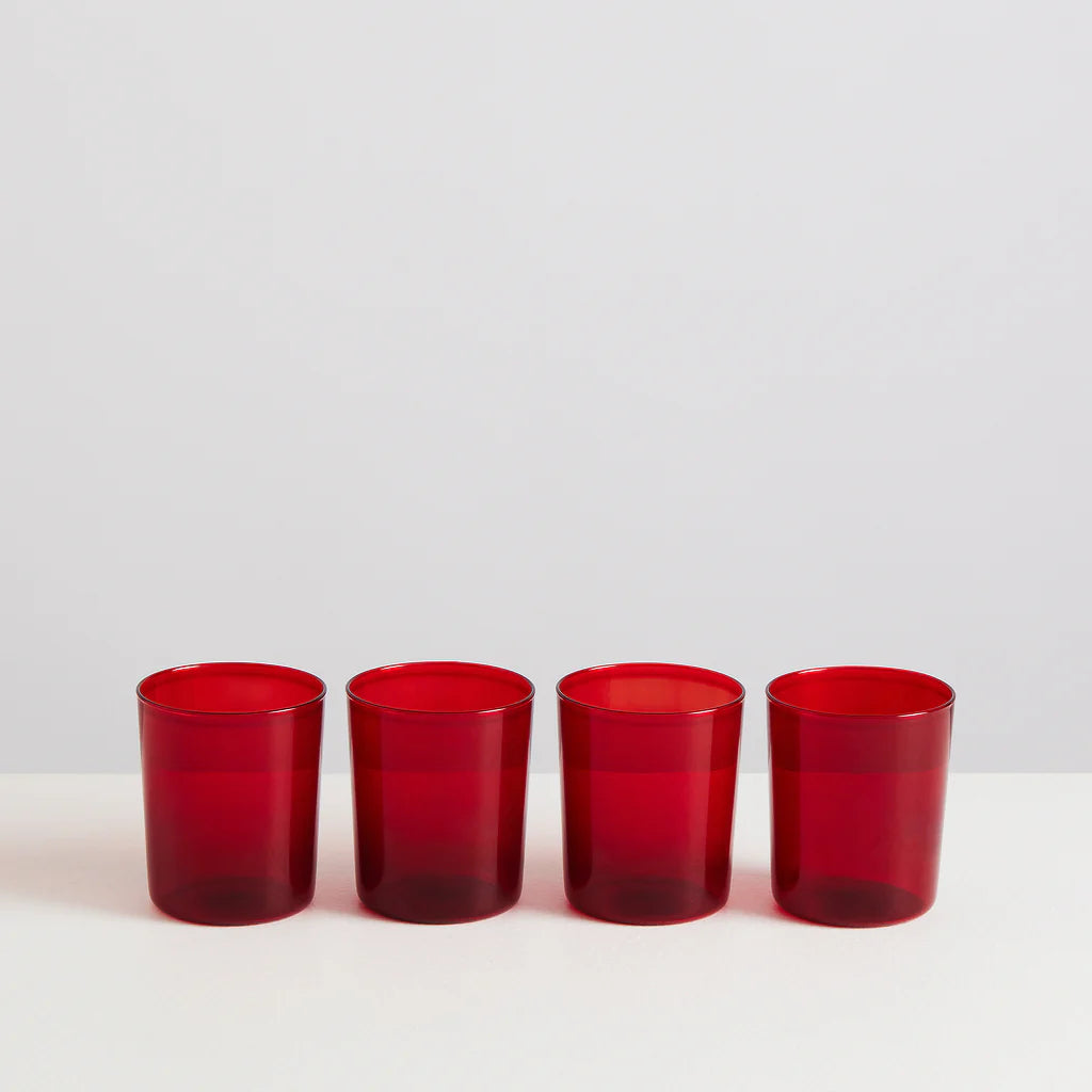 4 Large Gobelets | Rouge