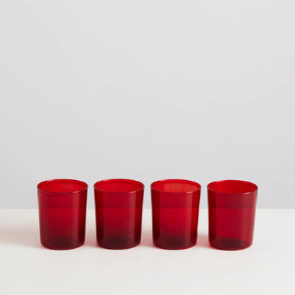 4 Large Gobelets | Rouge