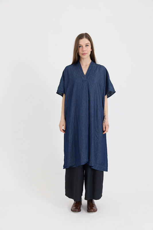 Eugenie Tunic in Denim Cotton Chambray