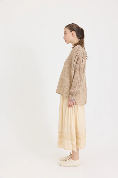 Hill Blouse in Ginza Print Cotton Voile