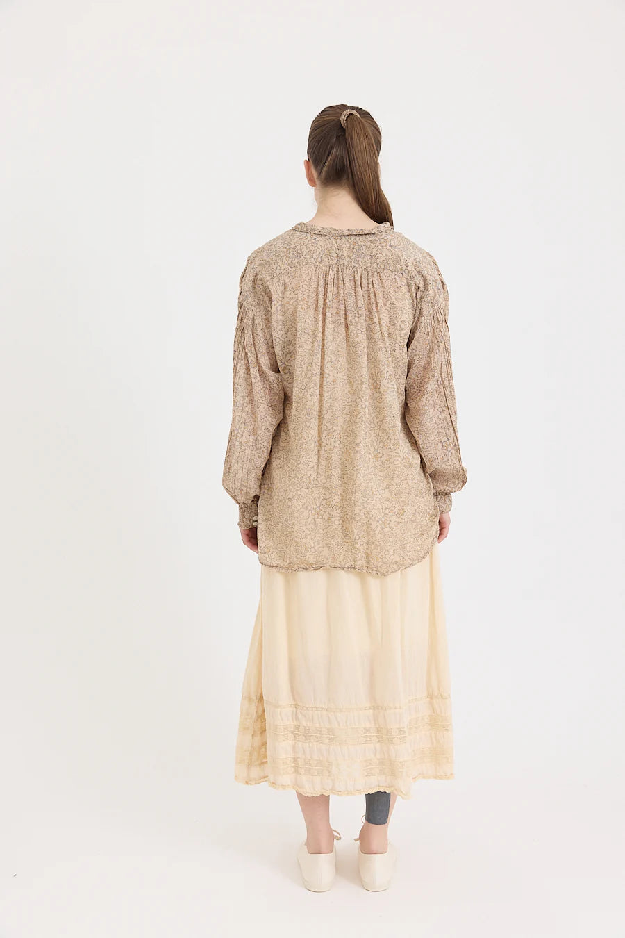 Hill Blouse in Ginza Print Cotton Voile