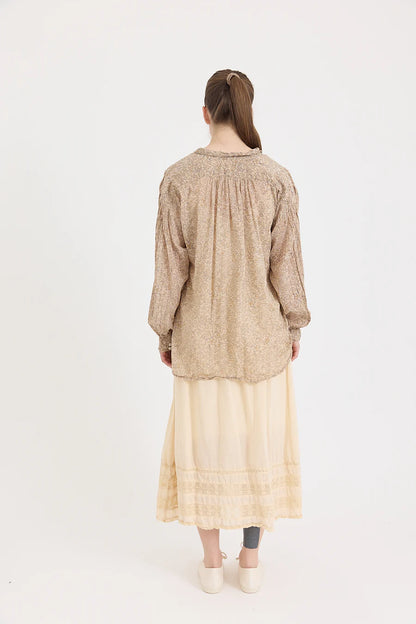 Hill Blouse in Ginza Print Cotton Voile