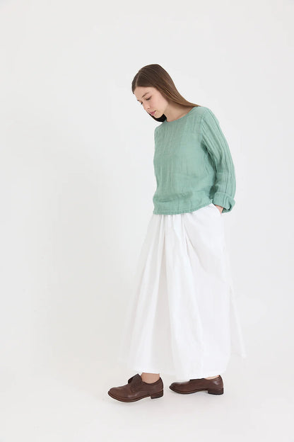 Lilly Top in Light Linen