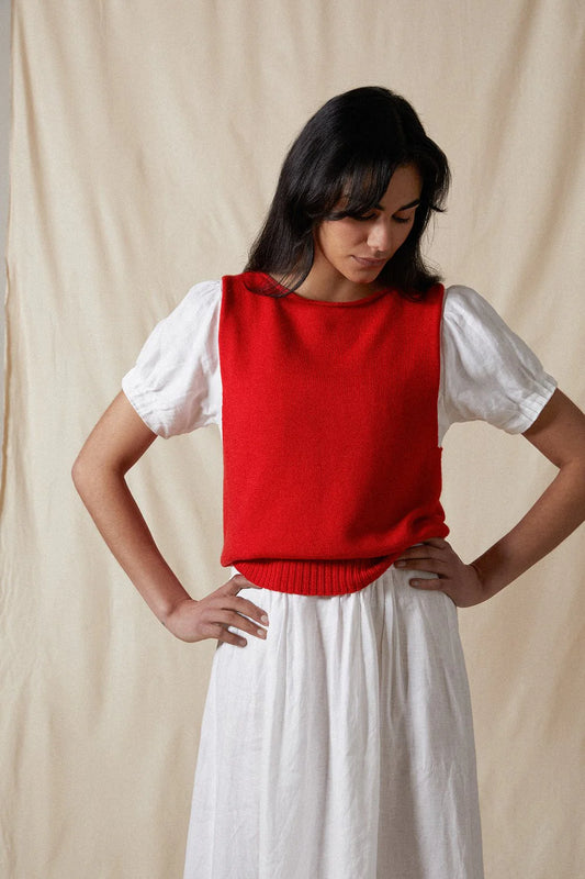 The Star vest | Cherry