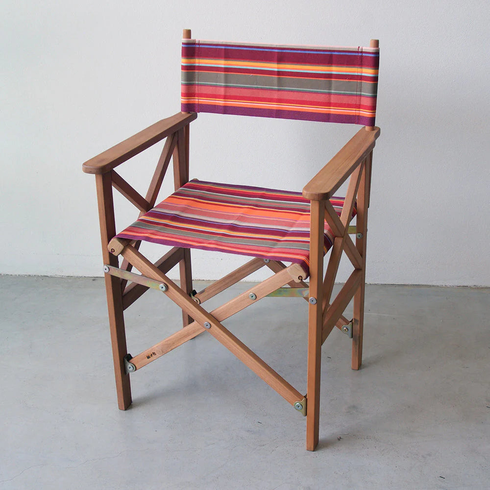 Teak Director Chair | Outdoor UV resistant fabric