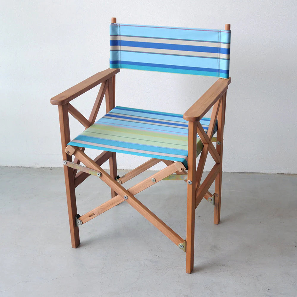 Teak Director Chair | Outdoor UV resistant fabric