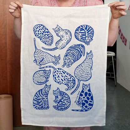 11 Cats - Teatowel