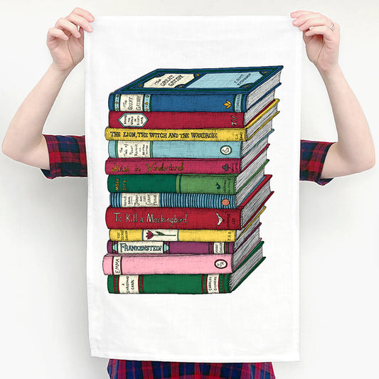 Book Lovers - Art Tea Towel