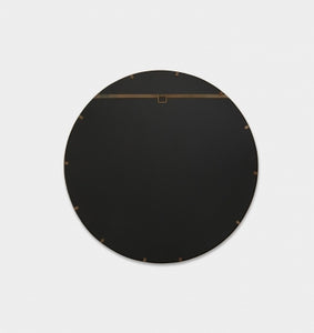 Round copper bevelled mirror | 100cm diameter