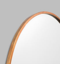 Load image into Gallery viewer, Round copper bevelled mirror | 100cm diameter
