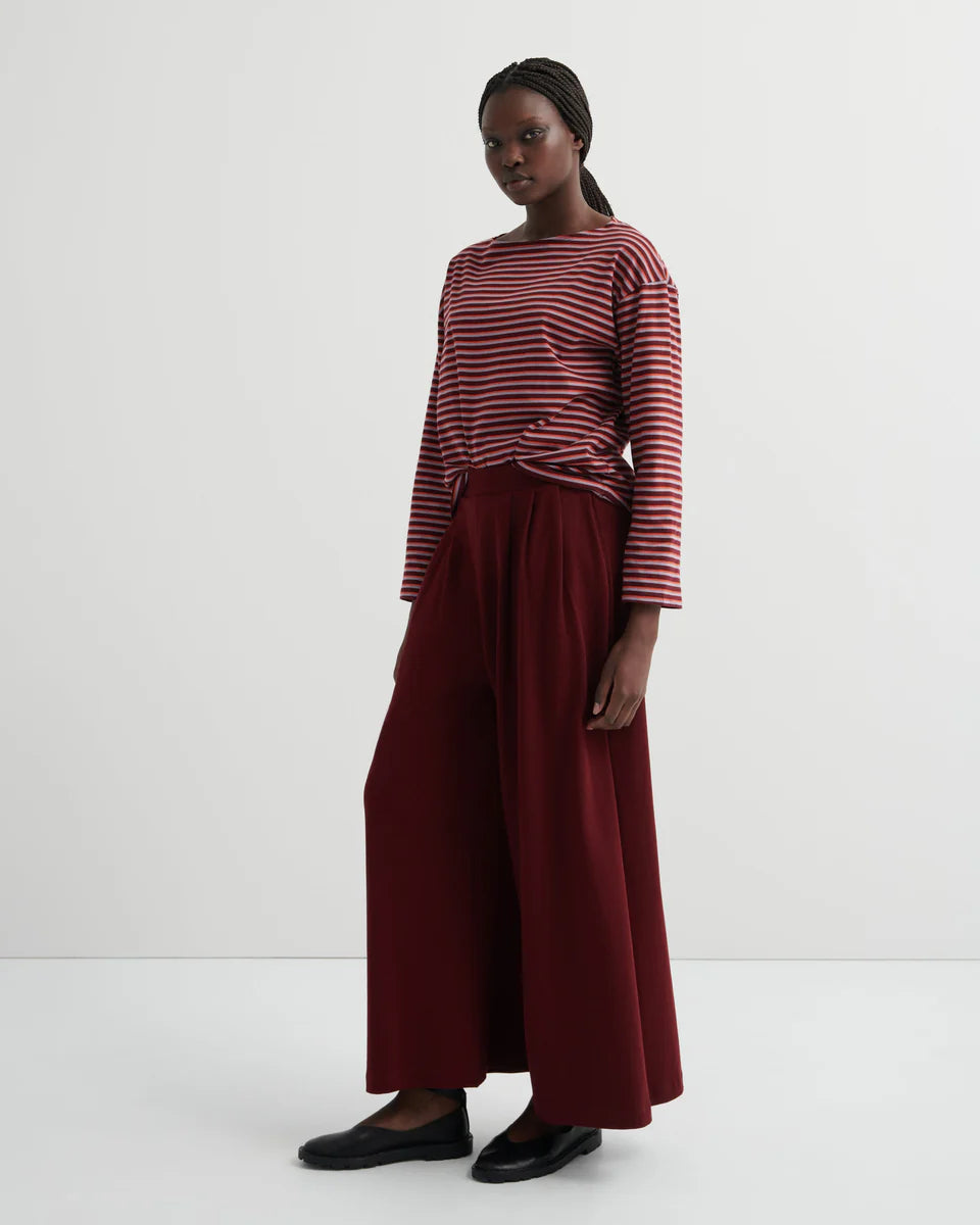 Drape Pant - Maroon