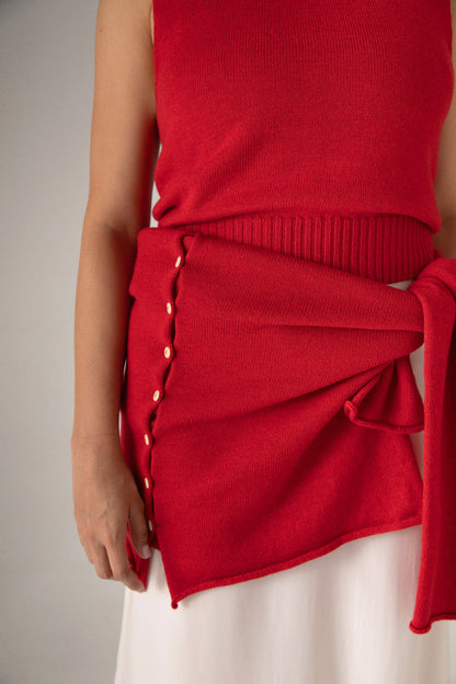 The Star vest | Cherry