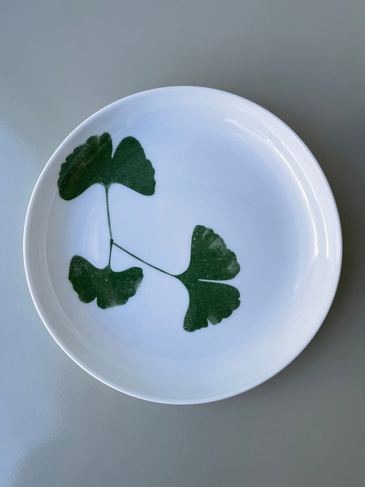 Ginkgo porcelain coupe | 23cm