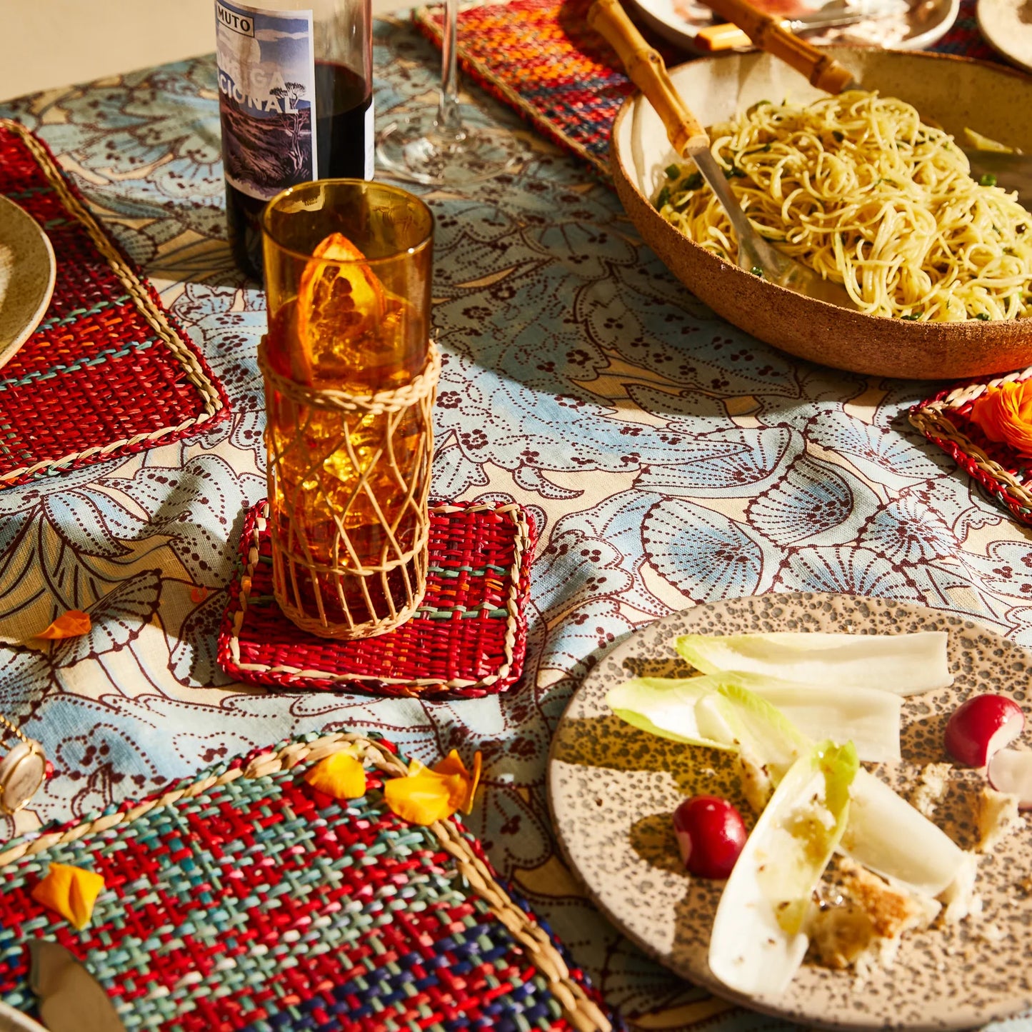 Isla Coaster Set - Crimson