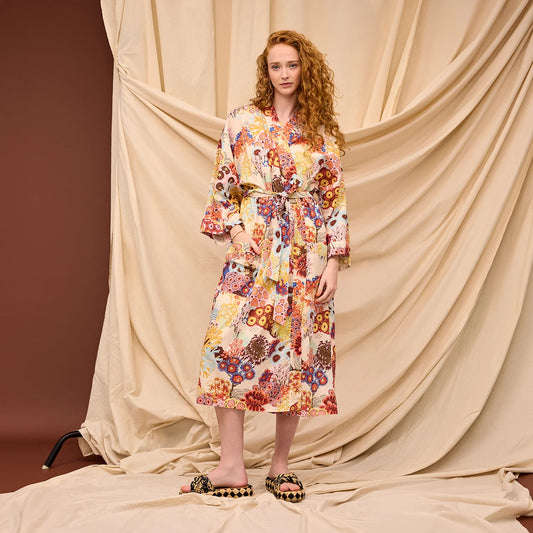 Cora Cotton Robe - Pearl