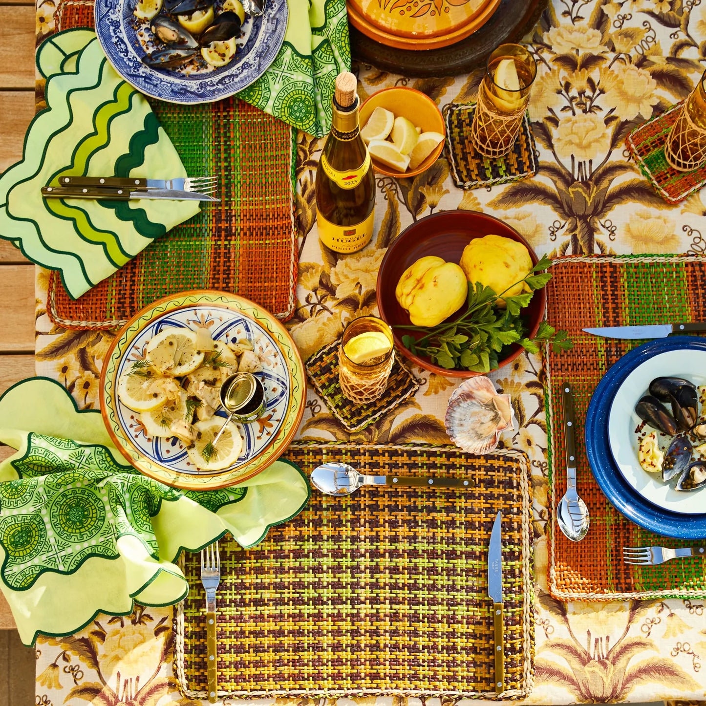 Isla Placemat Set - Anise