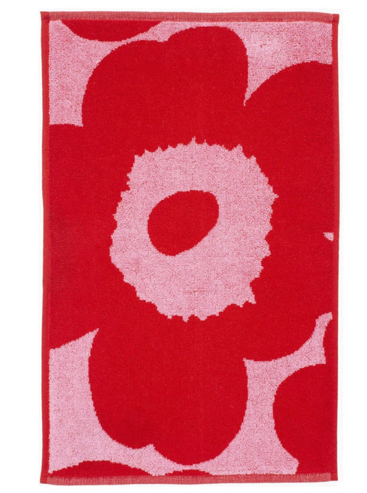 Unikko Guest Towel Red and Pink | 50x70cm