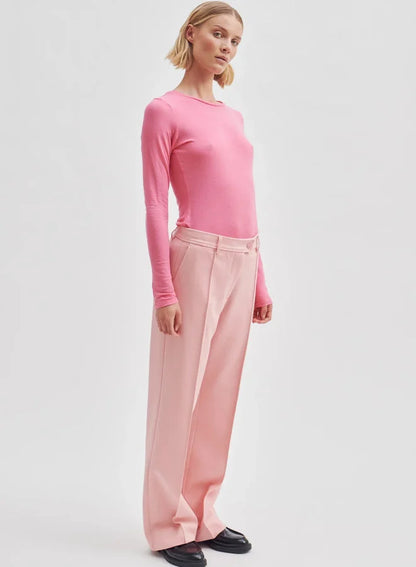 Matima O neck tee | Pink Cosmos