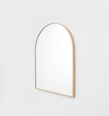 Simplicity Arch Oak Look Mirror