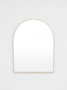 Simplicity Arch Oak Look Mirror