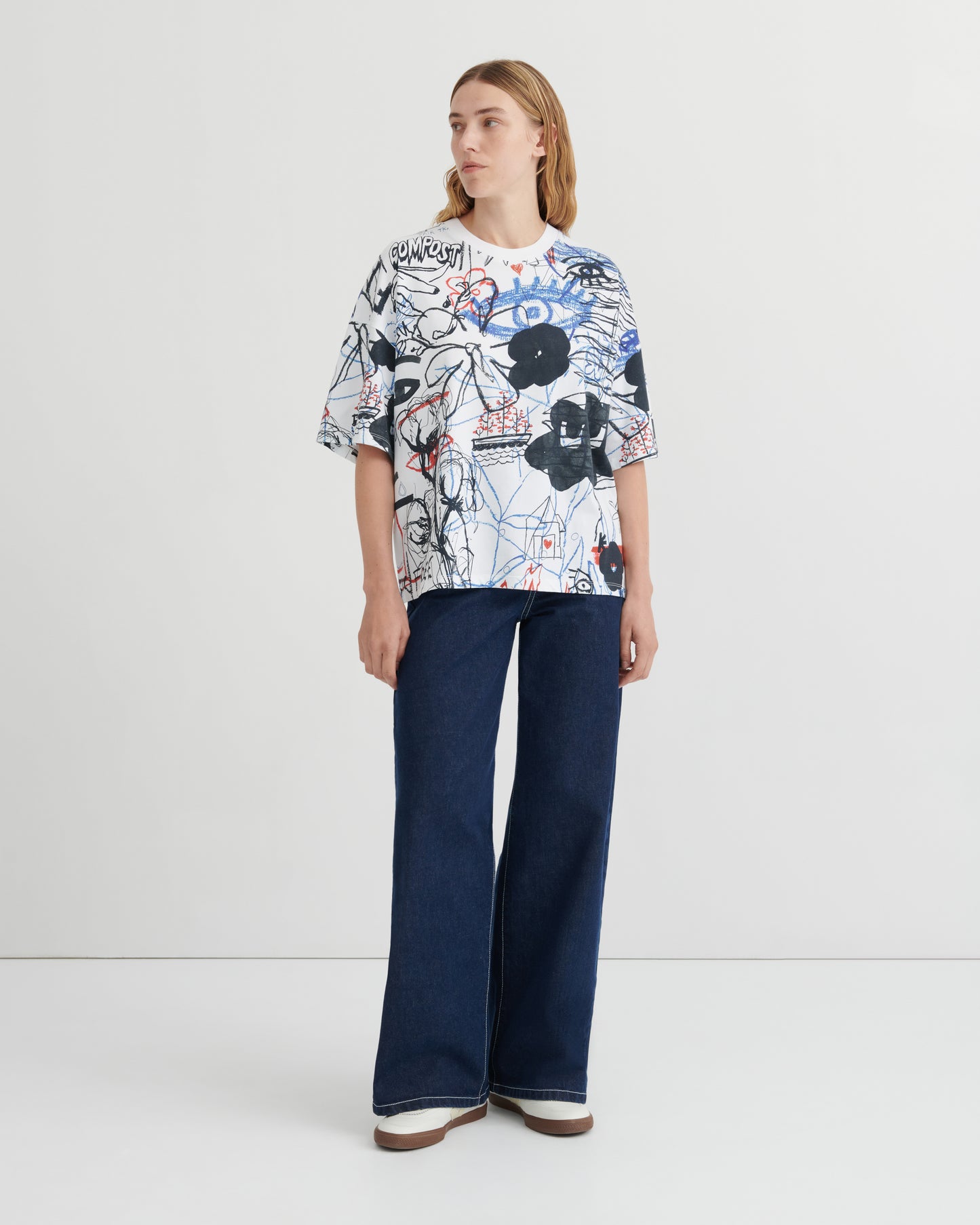 Oversized Boxy tee - Anniversary print