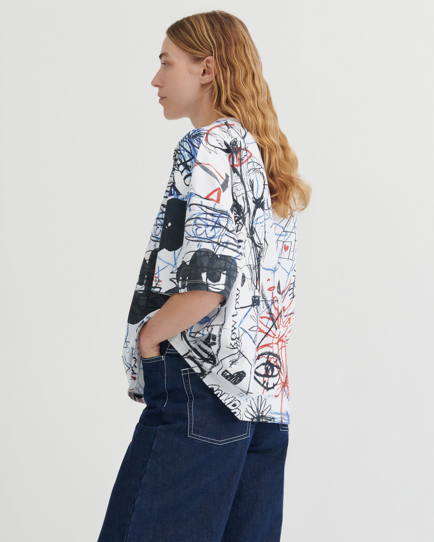 Oversized Boxy tee - Anniversary print