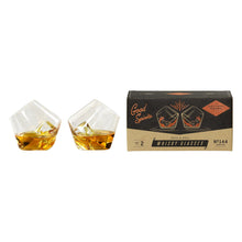 Load image into Gallery viewer, Clear Rocking Whisky Glasses | Set of 2
