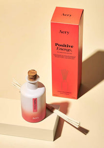 POSITIVE ENERGY REED DIFFUSER - PINK GRAPEFRUIT VETIVER AND MINT