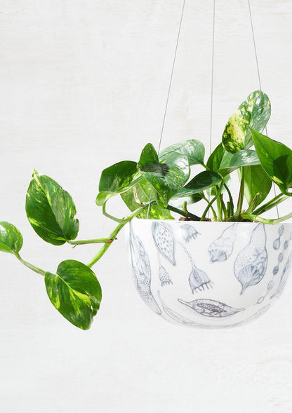 Bush Grey Hanging Planter