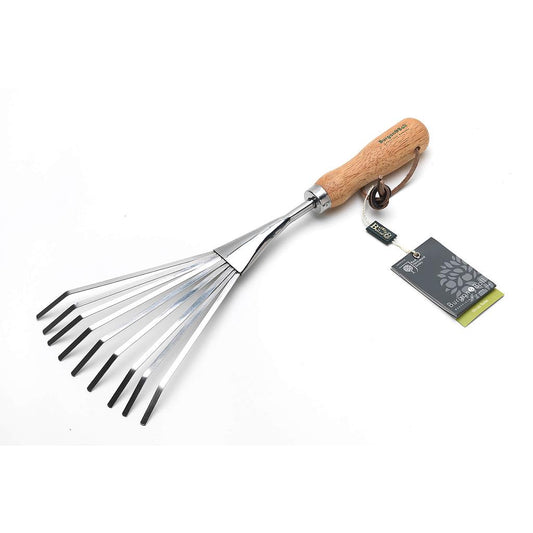 Stainless shrub rake