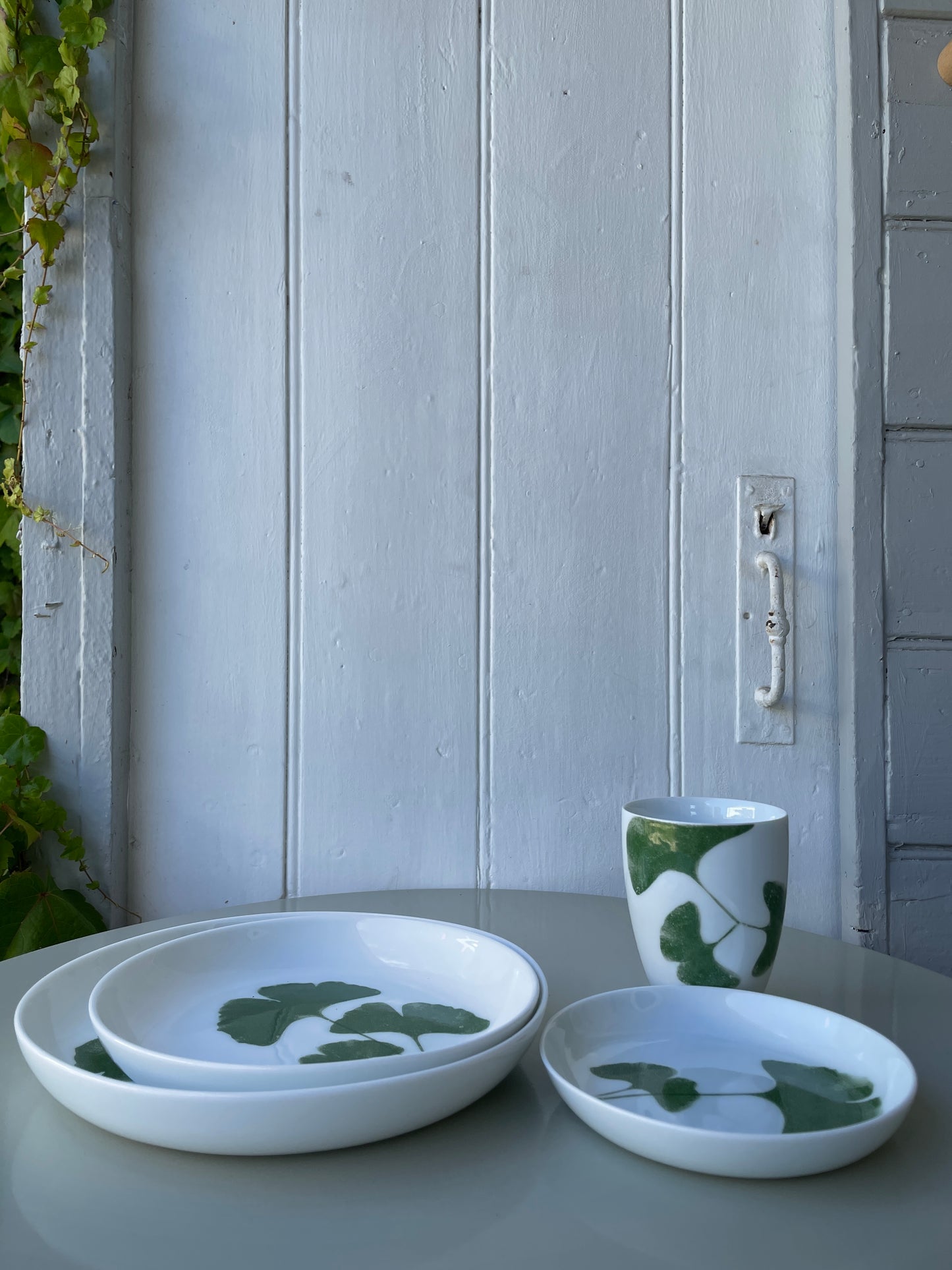 Ginkgo porcelain coupe | 20cm