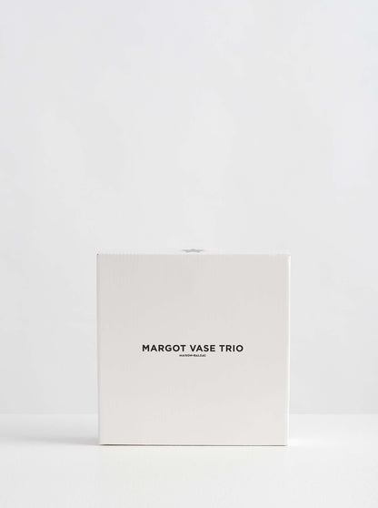 Margot Vase Trio | Smoke/Teal/Clear Set