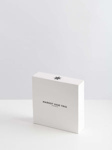 Margot Vase Trio | Amber/Pink/Clear Set