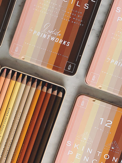 Skin tone pencil set