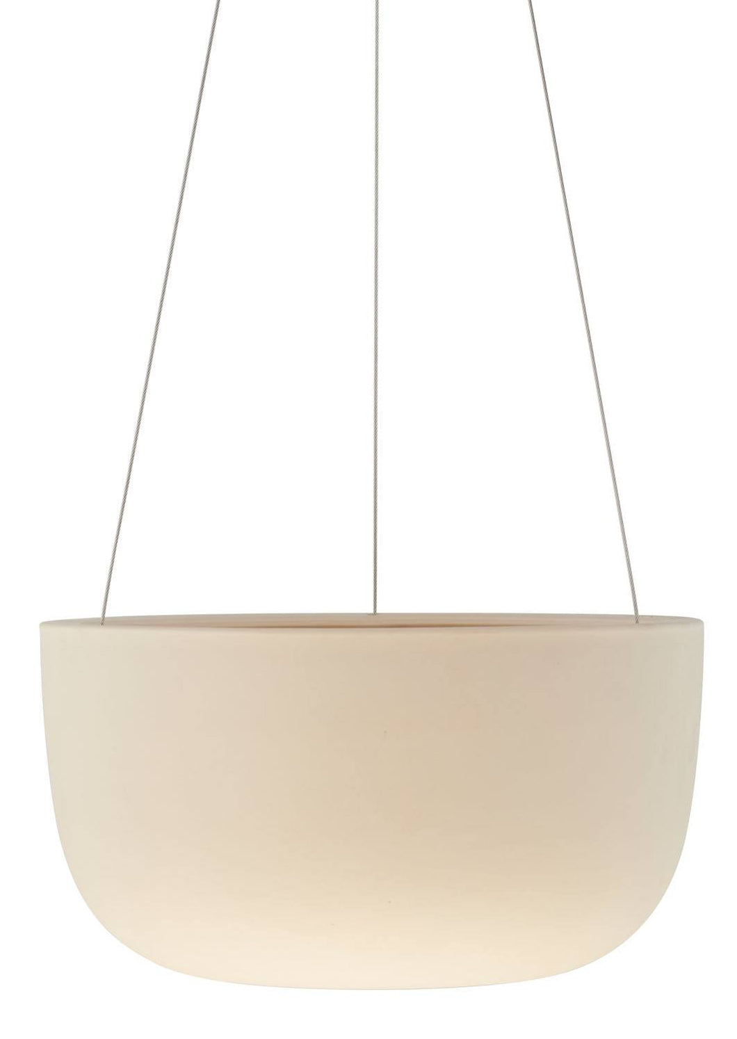 Raw Earth Clay Hanging Planter - Large