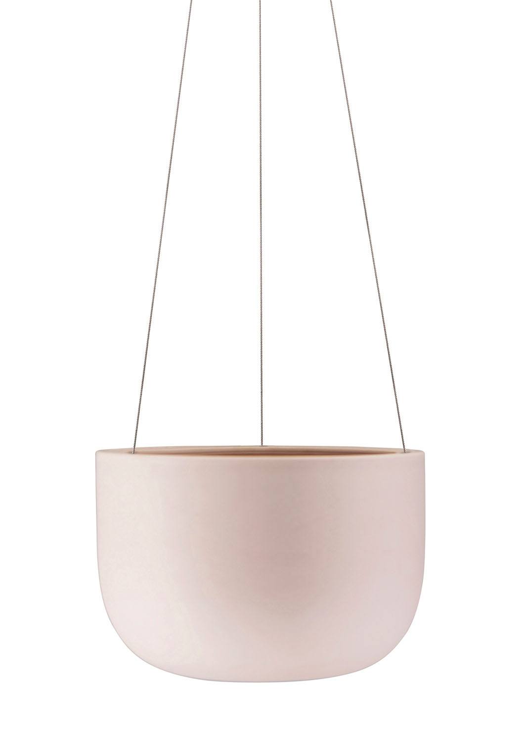 Raw Earth Pink Hanging Planter