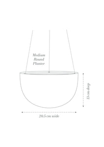 Bush Grey Hanging Planter